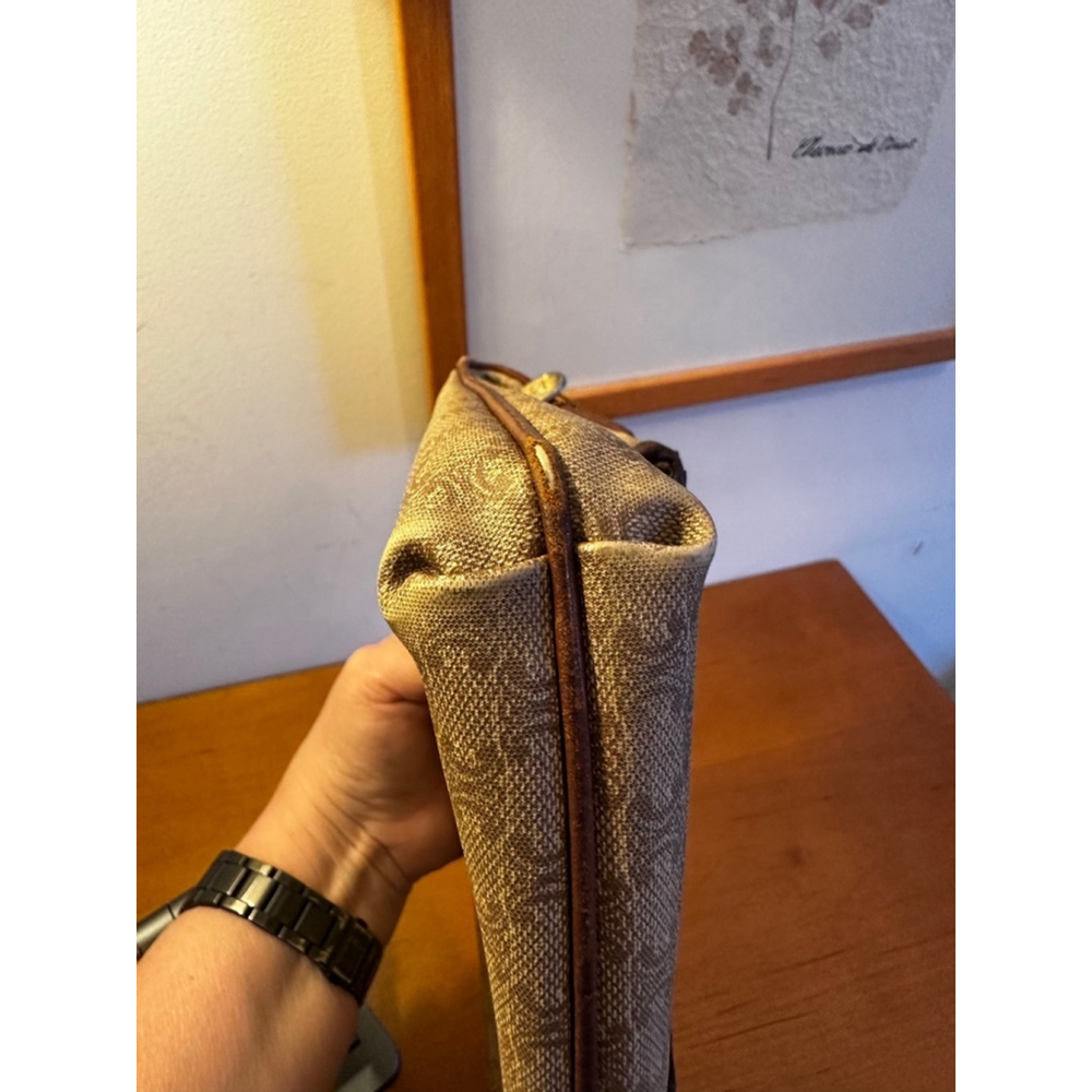Celine Beige Brown Macadam Clutch. GUC. - Picture 14 of 16
